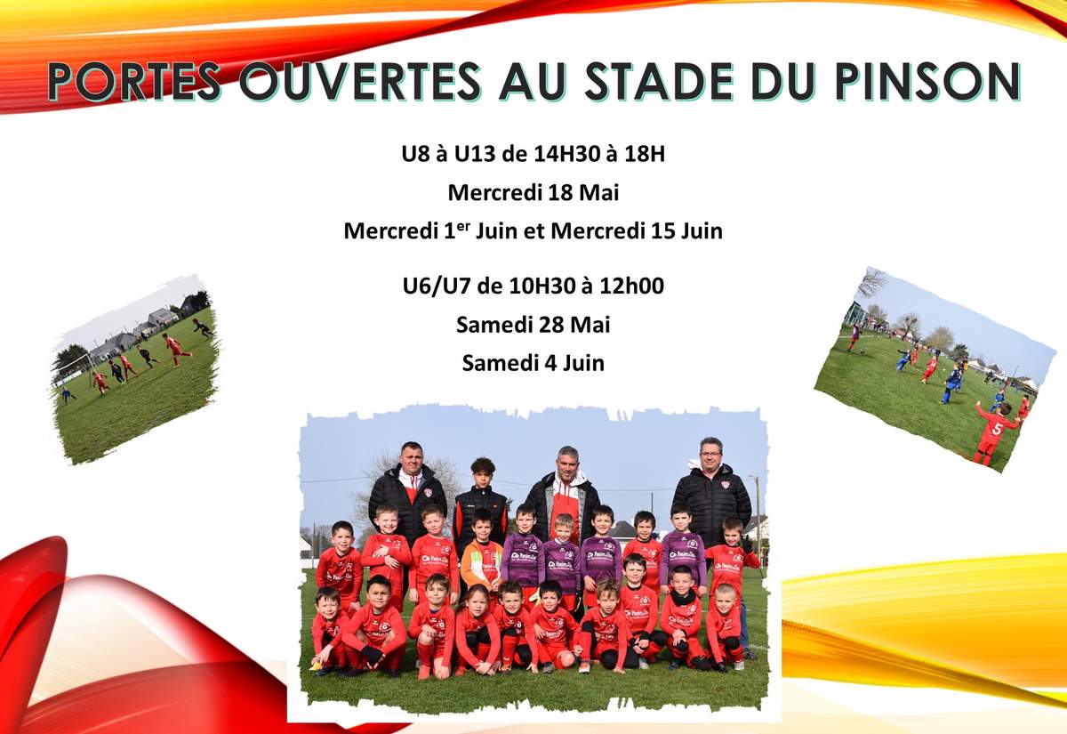 Actualit Portes Ouvertes Cole De Foot Club Football Asg Football