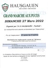Grand Marché aux Puces  27 Mars 2022  AS Hausgauen - A.S.  HAUSGAUEN