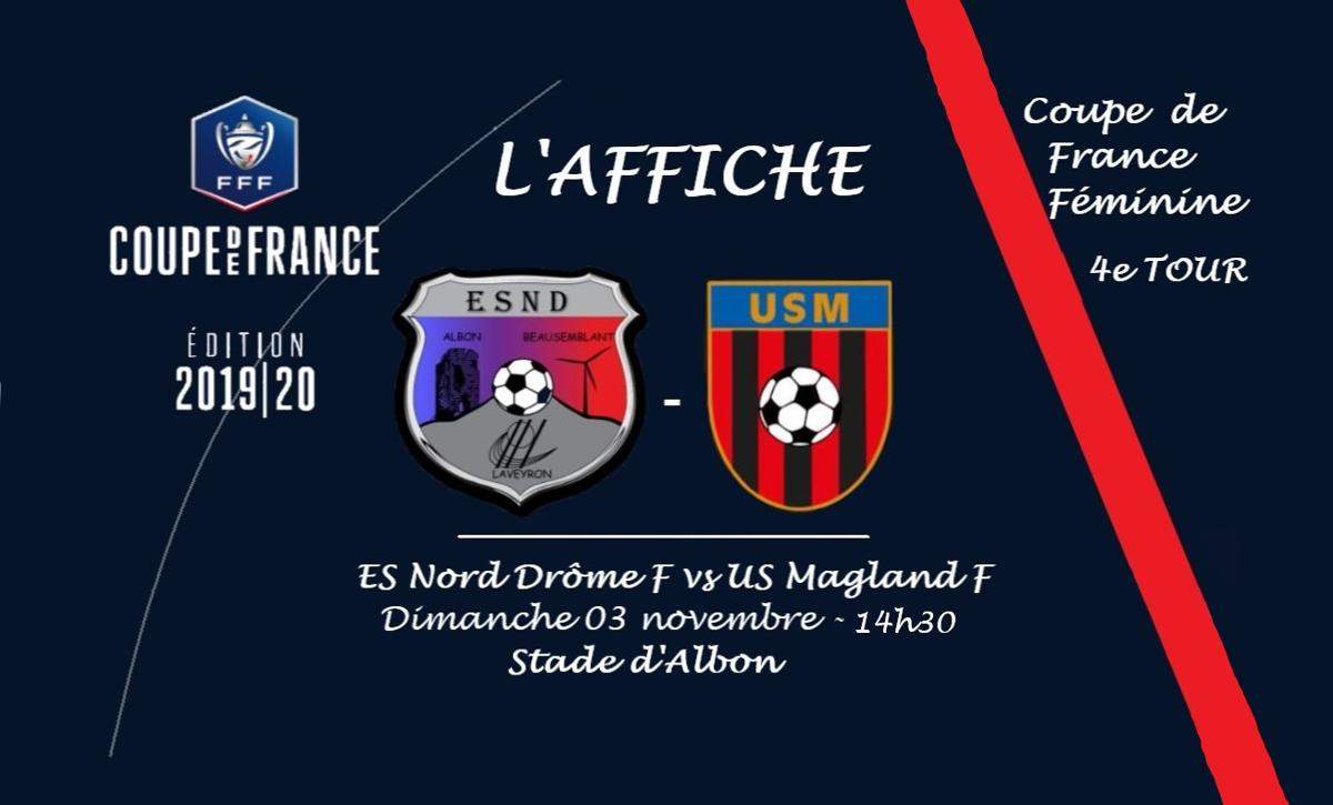 Actualité Coupe De France Feminines 4e Tour Club Football Entente Sportive Nord Drome Footeo 0404