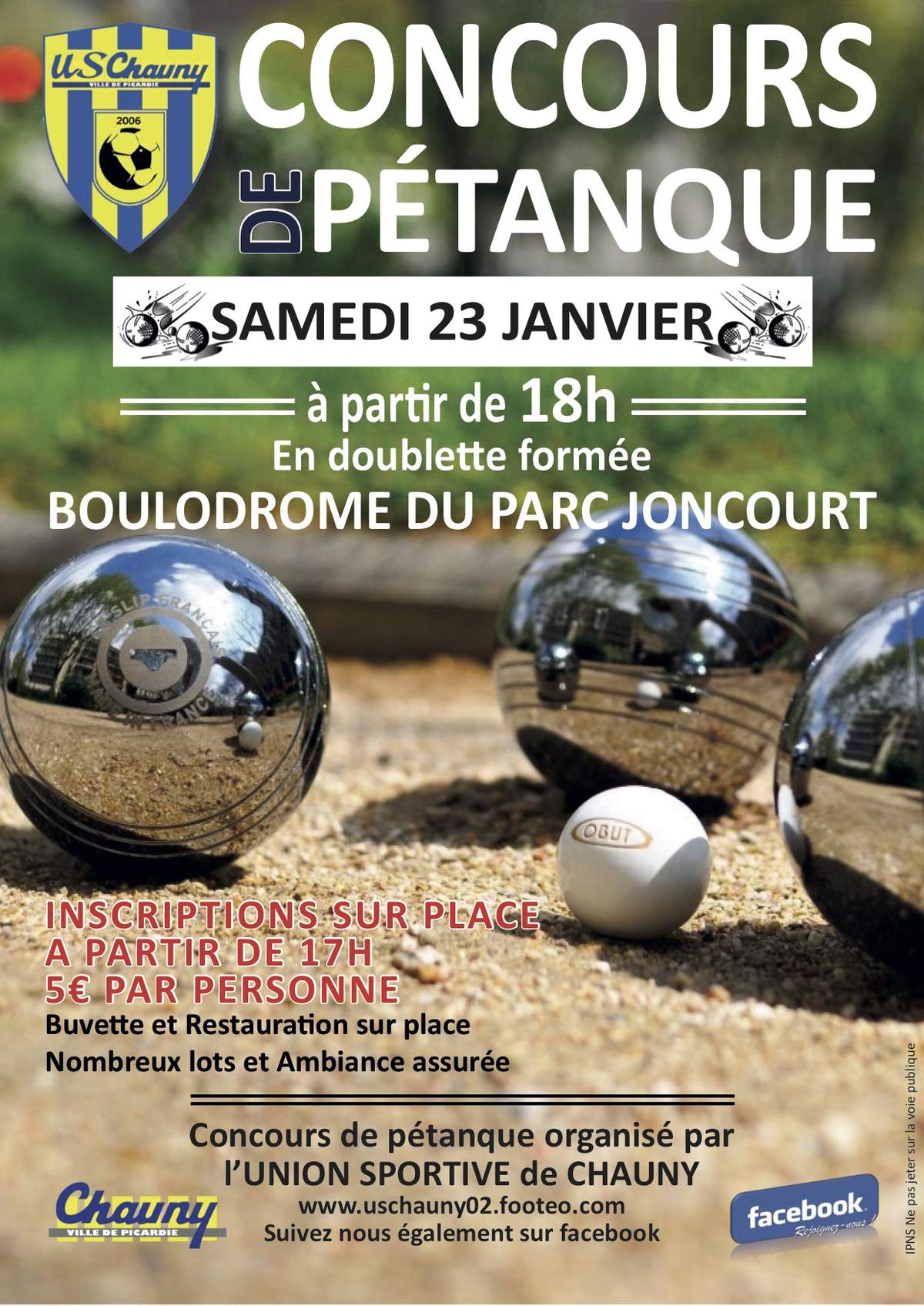 Actualité - CONCOURS DE PETANQUE - club Football Union Sportive Chauny