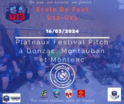 EcoleDeFoot - 16/03/2024 - 3ème Tour Festival Pitch U13 - Association Amicale Grisolles