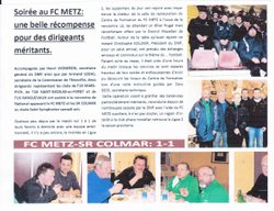 2 dirigeants  de st nicolas au FC METZ - association sportive saint nicolas en foret