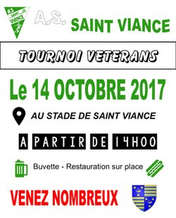 tournoi des veterans - Association Sportive de Saint-Viance