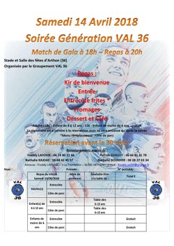 Soirée Génération VAL36 - 14 Avril 2018 - Groupement VAL 36