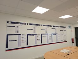 Installation du panneau Score,classement,Infos, rencontre du week end - CASTELET Football Club