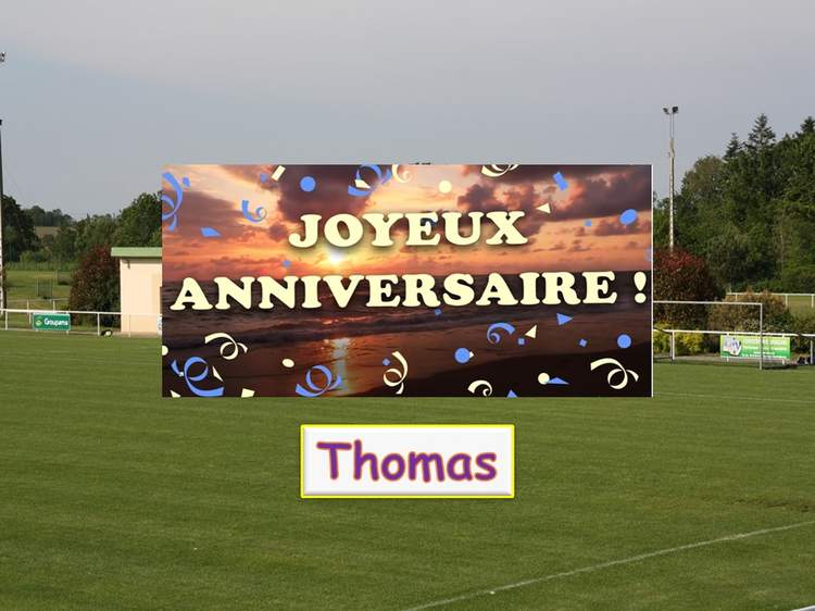 Actualite Bon Anniversaire A Thomas Club Football As St Eloi La Vraie Croix Footeo