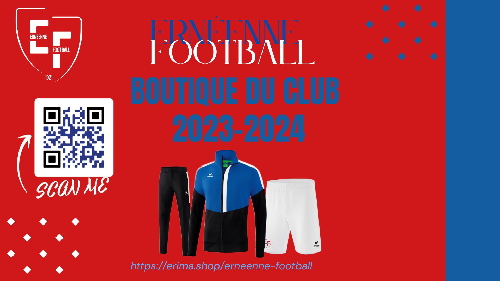 La boutique club Football ERNEENNE FOOTBALL Footeo