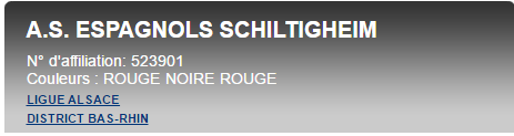 AS ESPAGNOLS SCHILTIGHEIM : site officiel du club de foot de Schiltigheim - footeo