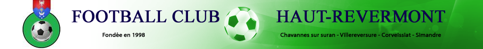 Football Club Haut Revermont : site officiel du club de foot de VILLEREVERSURE - footeo
