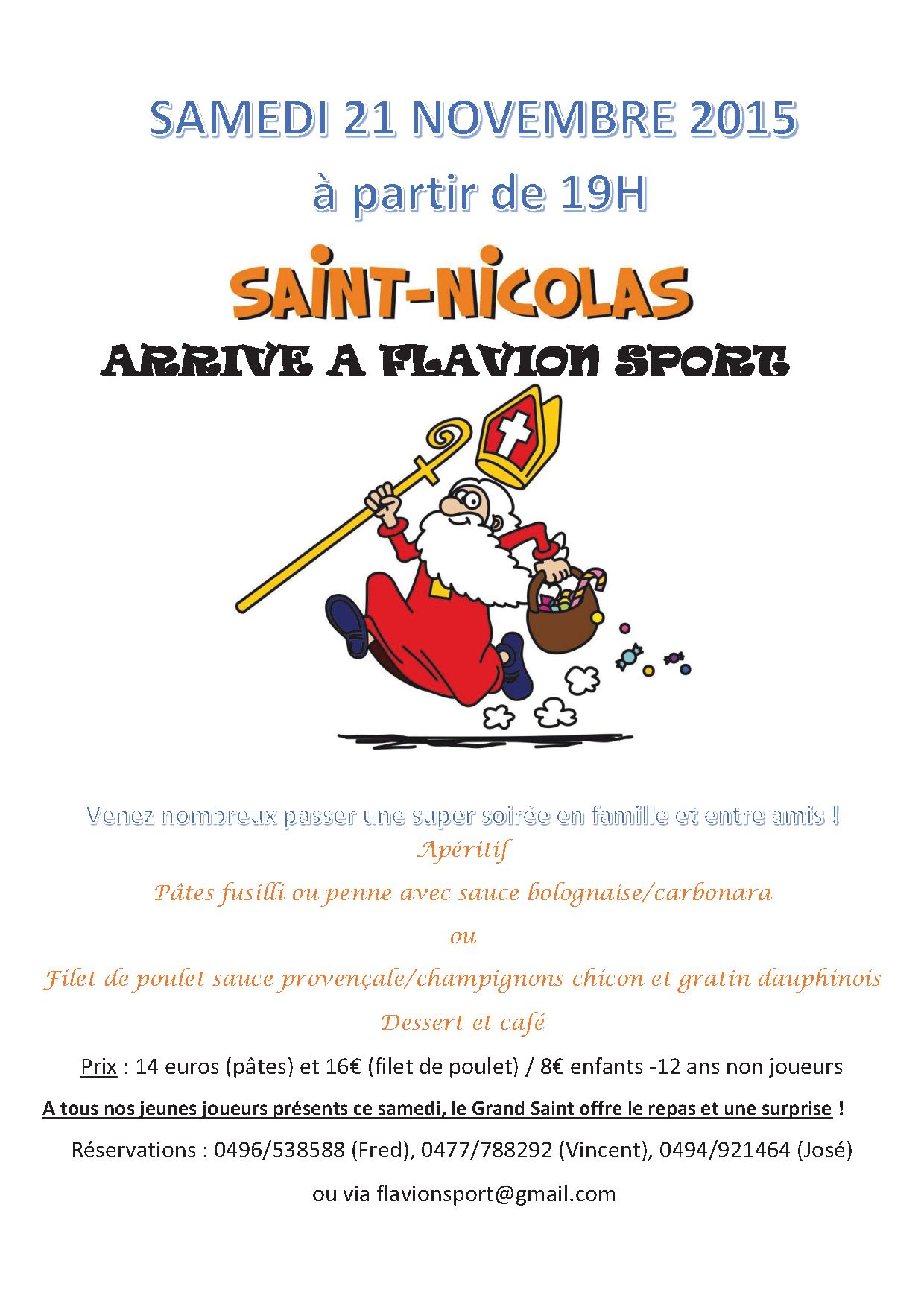Affiche souper St Nicolas 2015