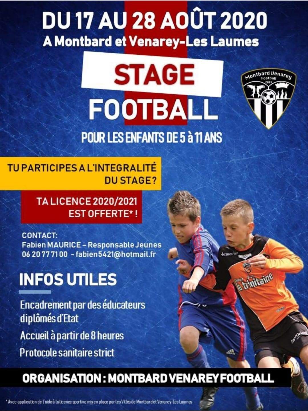 stage de football