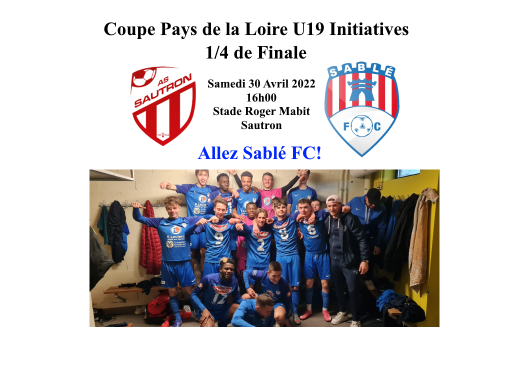 Coupe de la Ligue U13 - 1/4 de Finale