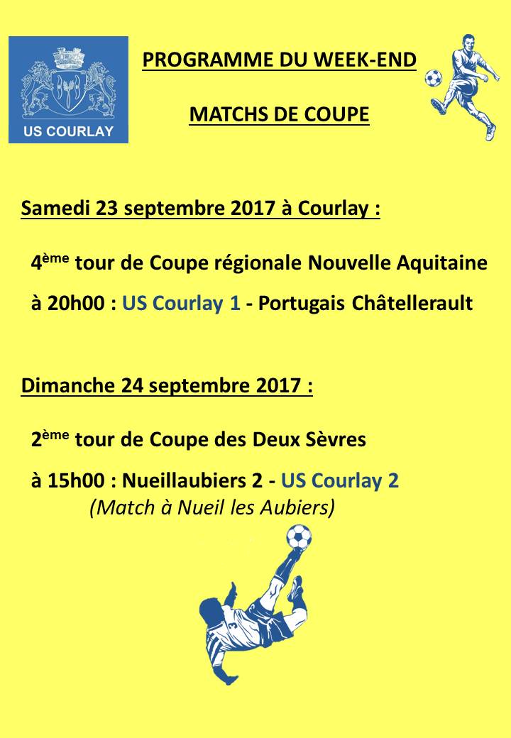 2017_09_21 Matchs_au_programme_du_week_end